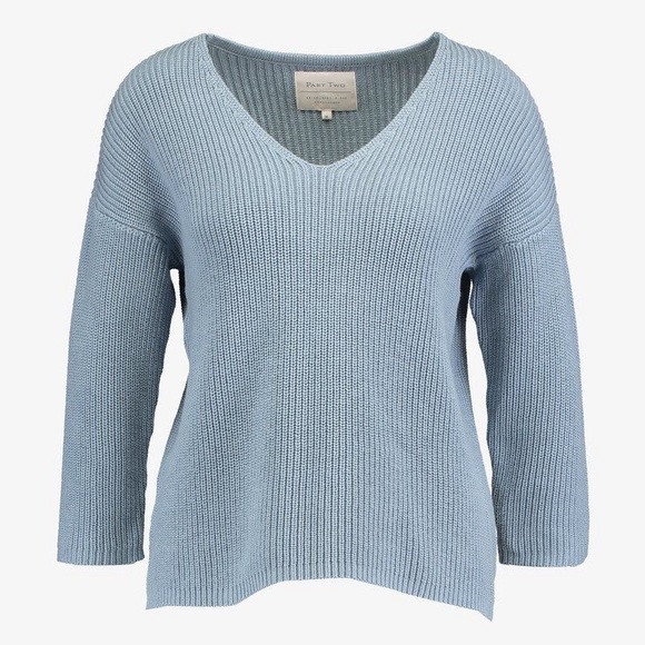 Part Two Tops - Part Two Petronas Pullover in Daisy Blue